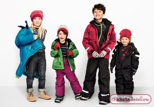 Теплая зимняя одежда для детей