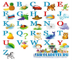 английский алфавит для детей: картинки для обучения